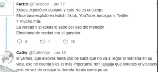 Xokas defendiendose del bullying xd