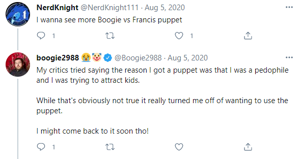 1Francis Puppet - Critics said I was using it to attract kids.png