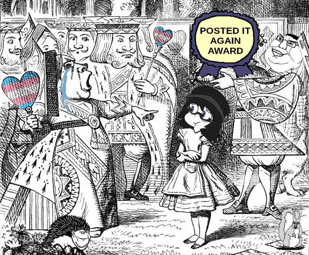 Alice in Wonderland with soyjaks.webp