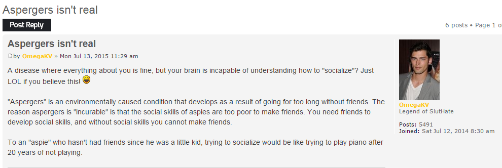 Aspergers isn't real - SlutHate.com  PuaHate .png