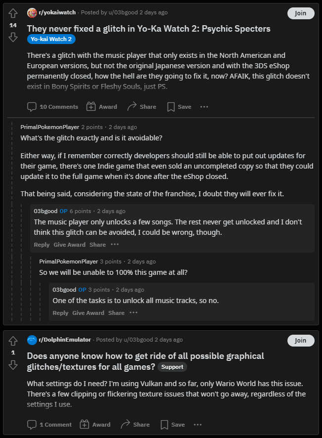 Complaining about Glitches.PNG