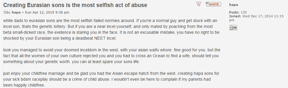 Creating Eurasian sons is the most selfish act of abuse -  SlutHate.com  PuaHate .png