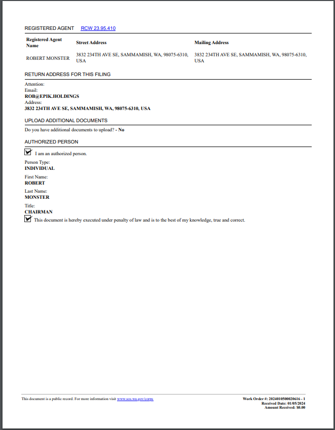 Epik Holdings Designation of Agent_Statement Of Change 01.05.24.PNG