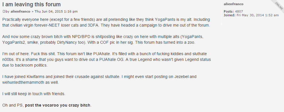 I am leaving this forum - SlutHate.com  PuaHate .png