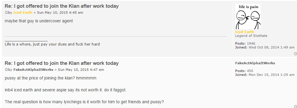 I got offered to join the Klan after work today -  SlutHate.com  PuaHate  (1).png