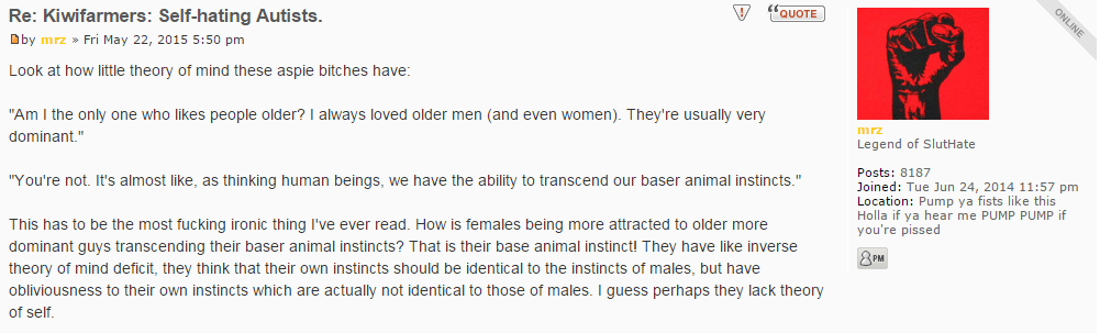 Kiwifarmers  Self-hating Autists. -  SlutHate.com  PuaHate  (1).png