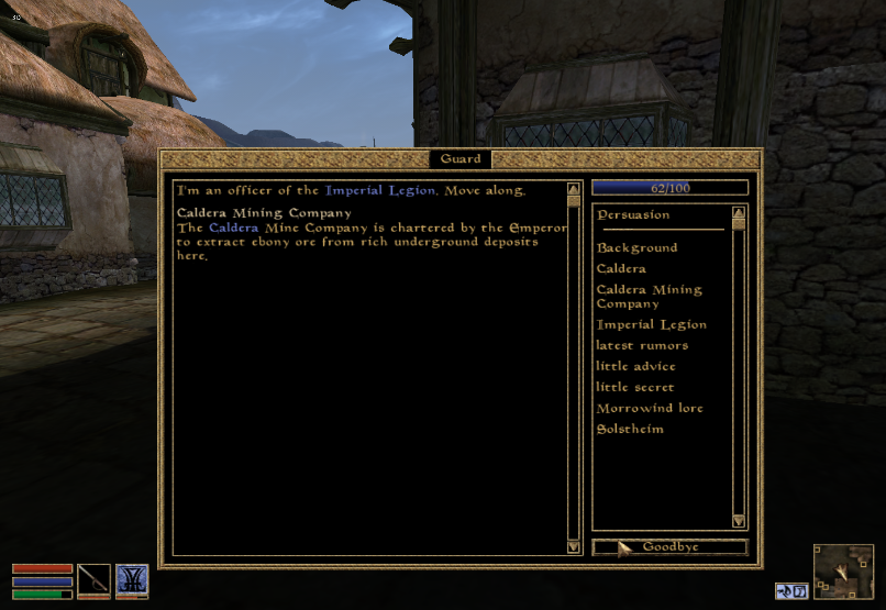 Morrowind 43 Caldera explained.png