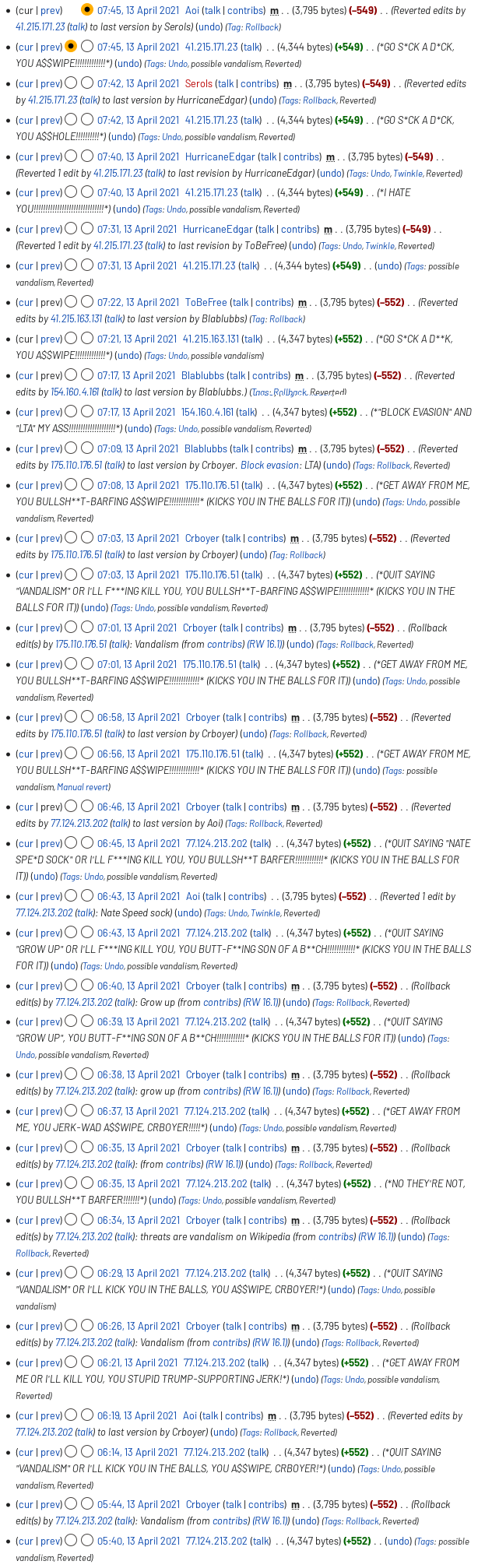 Nate Spidgewood had a final straw and attempted my user talk page with edit summaries uncensor...png