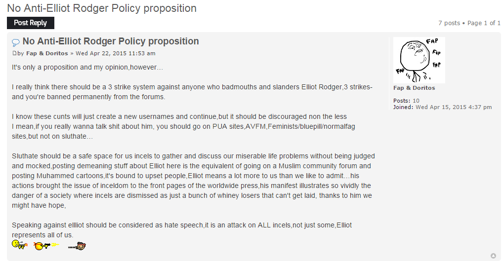 No Anti-Elliot Rodger Policy proposition -  SlutHate.com  PuaHate .png