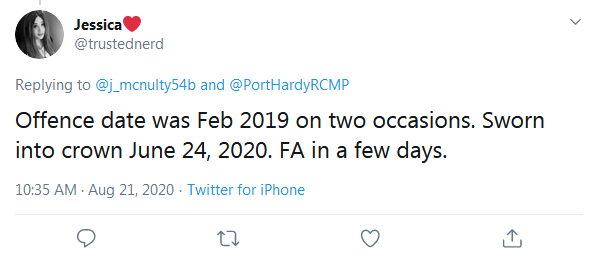 Screenshot_2020-08-21 Jessica❤️ on Twitter j_mcnulty54b PortHardyRCMP Offence date was Feb 201...png