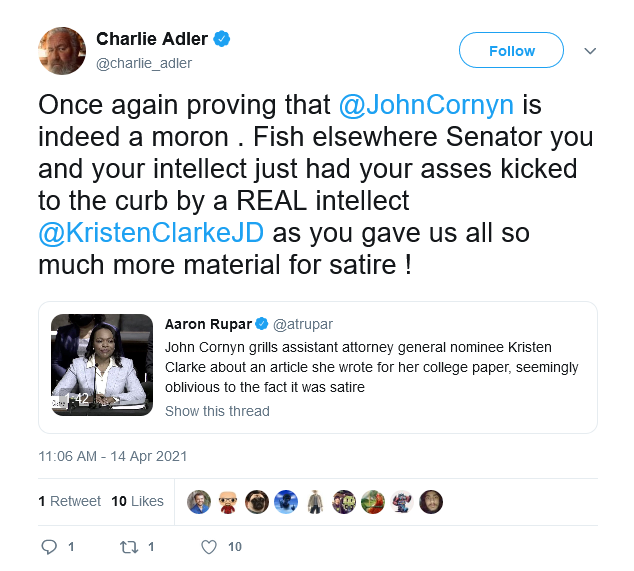 Screenshot_2021-04-15 Charlie Adler on Twitter Once again proving that JohnCornyn is ind….png