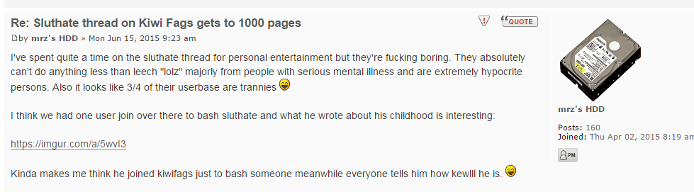Sluthate thread on Kiwi Fags gets to 1000 pages -  SlutHate.com  PuaHate .png