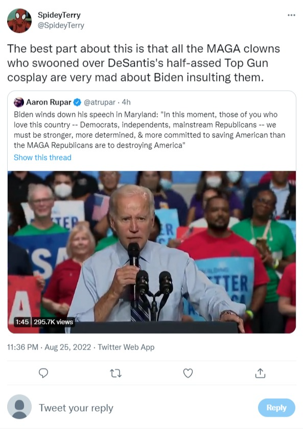 SpideyTerry on Twitter   The best part about this is that all the MAGA clowns who swooned over...png