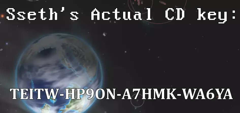 Sseth's actual CD key.webp