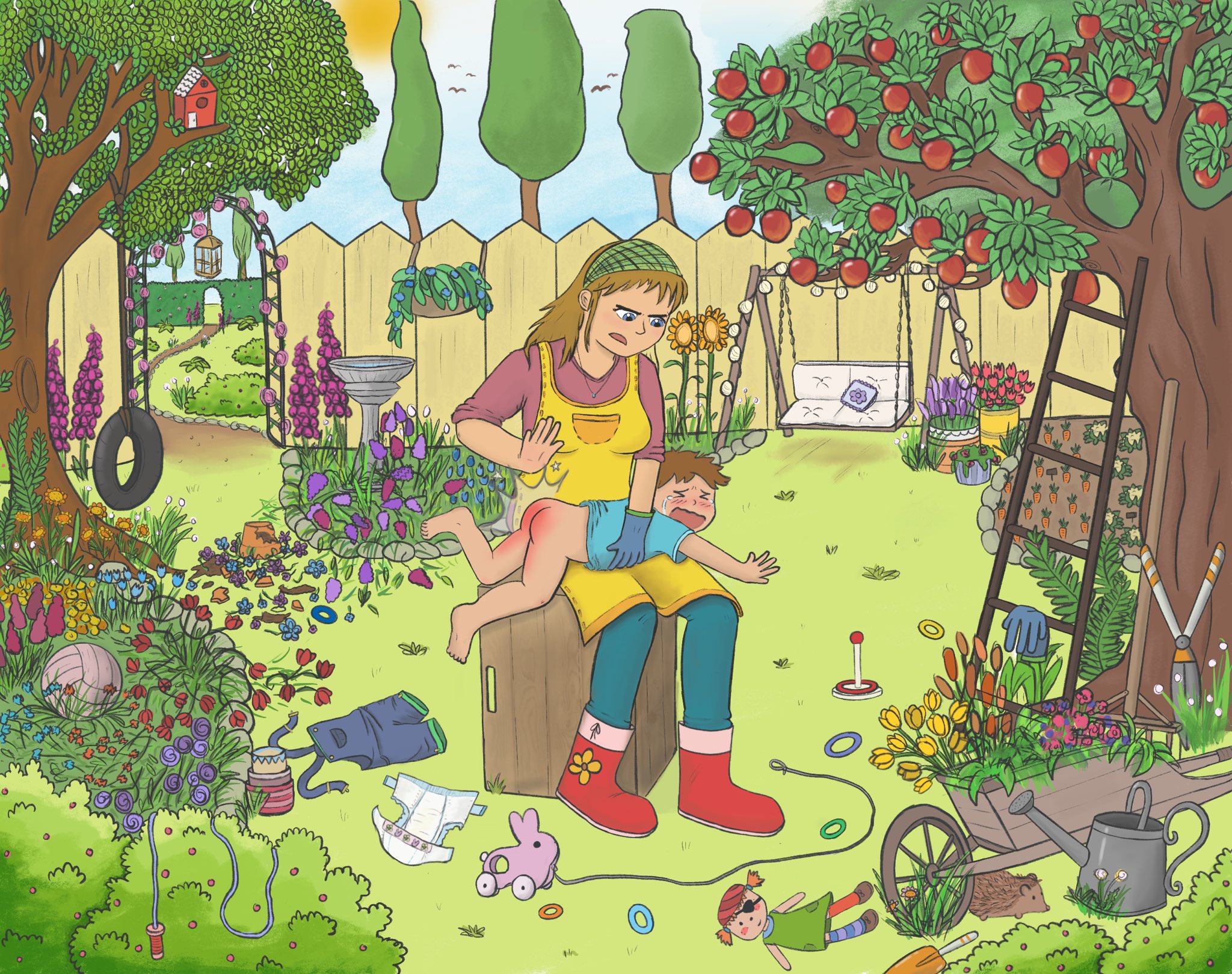 trouble_in_the_garden_by_tugscarebear_ddwwd91.jpg