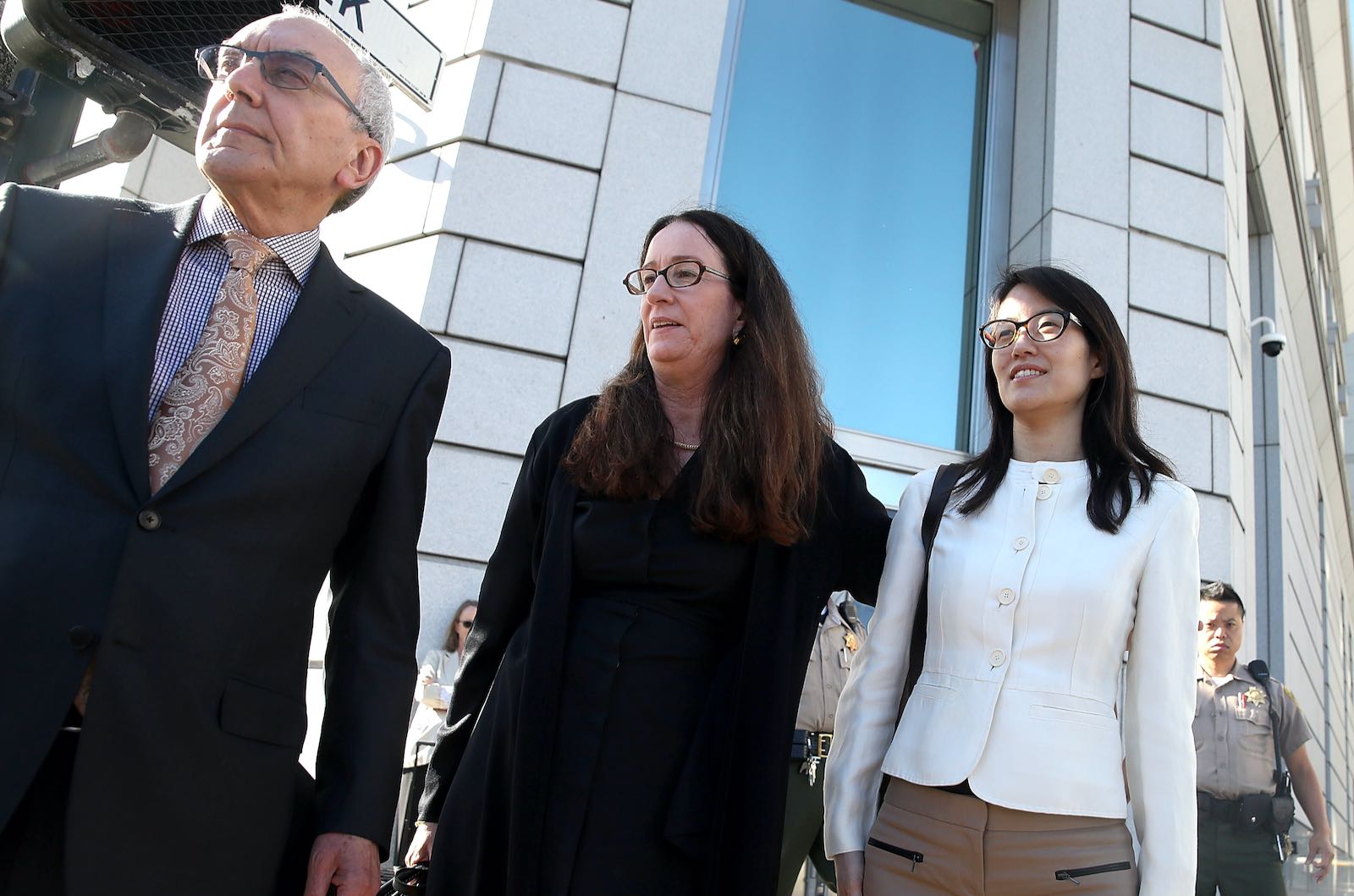 Ellen Pao with attorneys