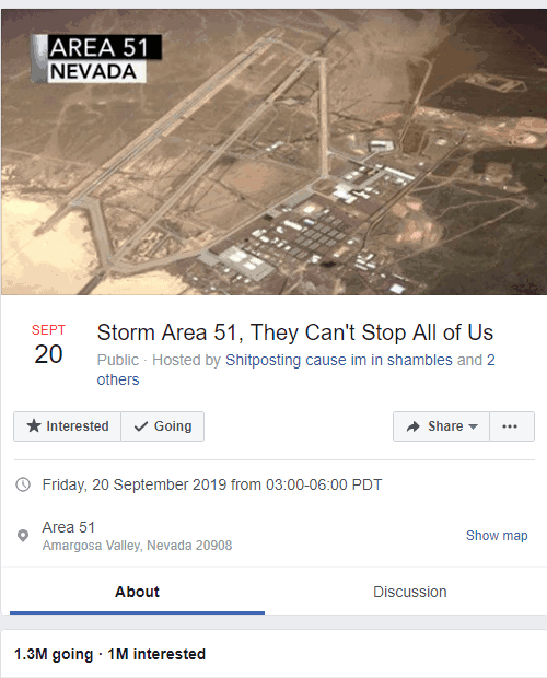 raid area 51 event registrations jump after PewDiePie meme review