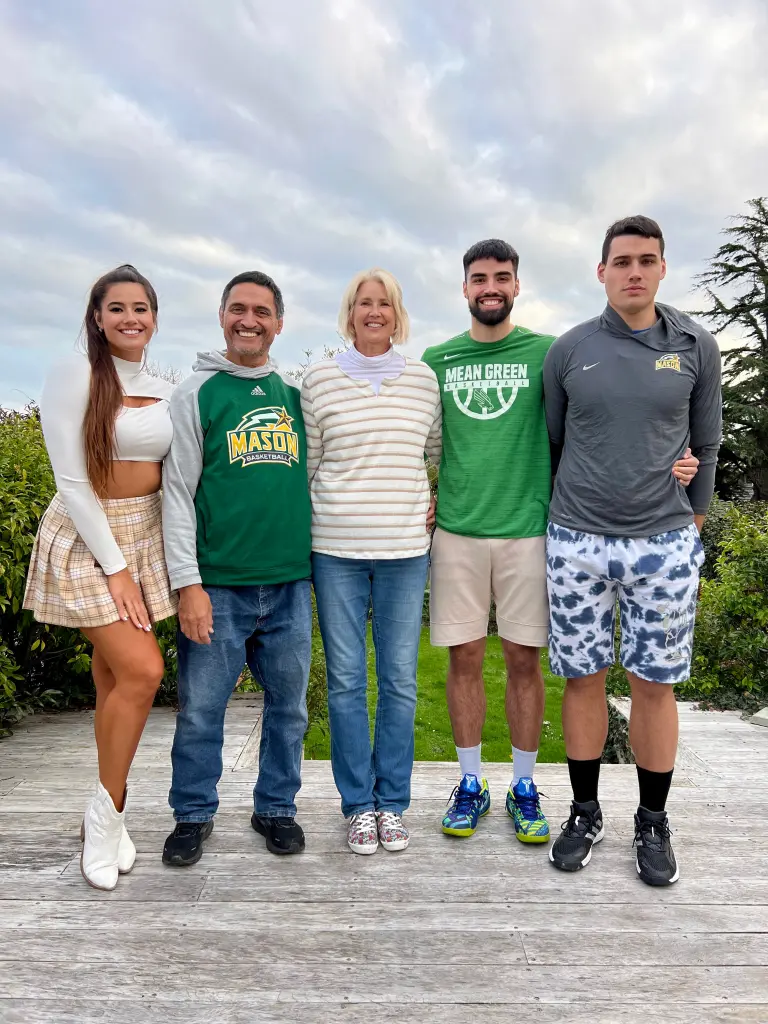 She often posts videos of her whole family — who she claims is the tallest family on TikTok.