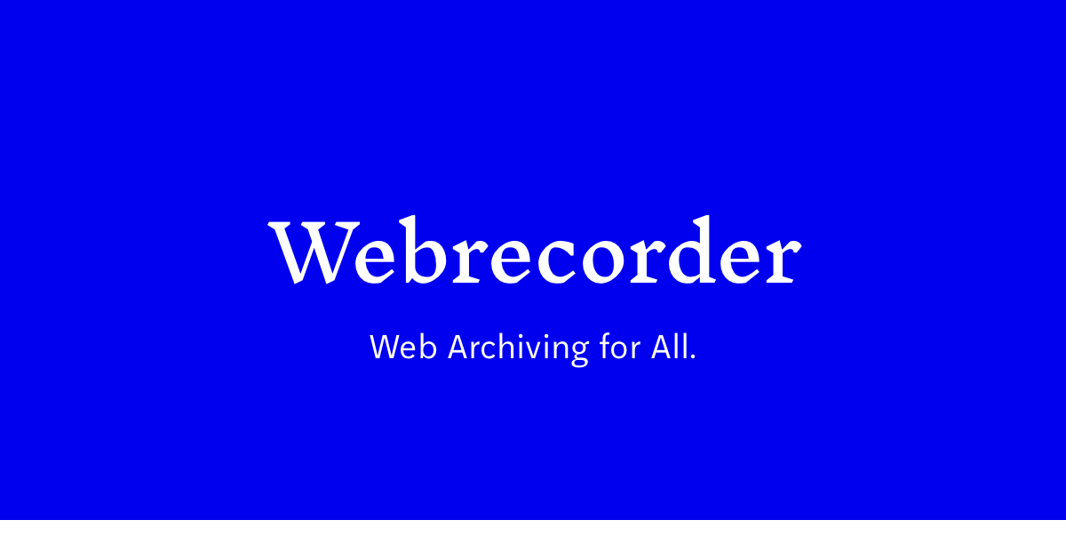 webrecorder.io